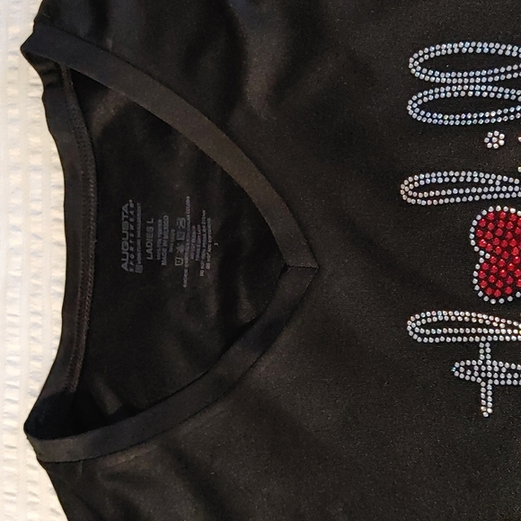 Augusta Sportswear Black Bling T-Shirt - Picture 5 of 6